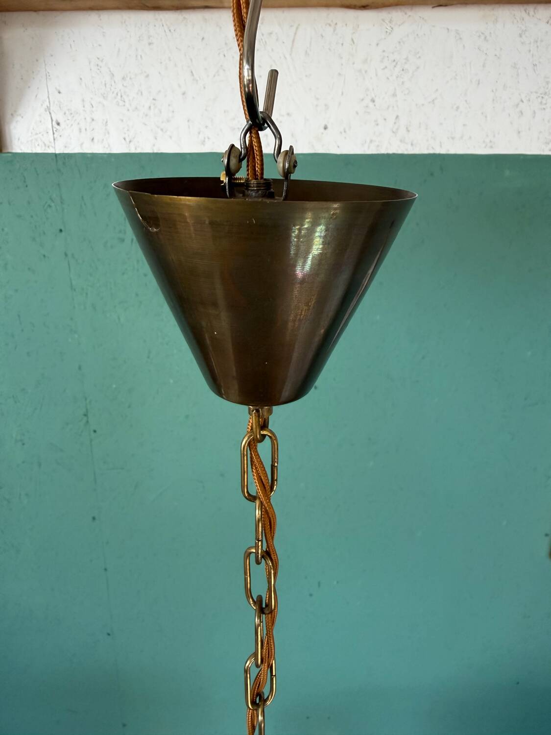 Mid Century Modern Brutalist Artichoke Pendent By Sven Åge Holm Sørens