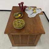 Oak and veneer counter or desk