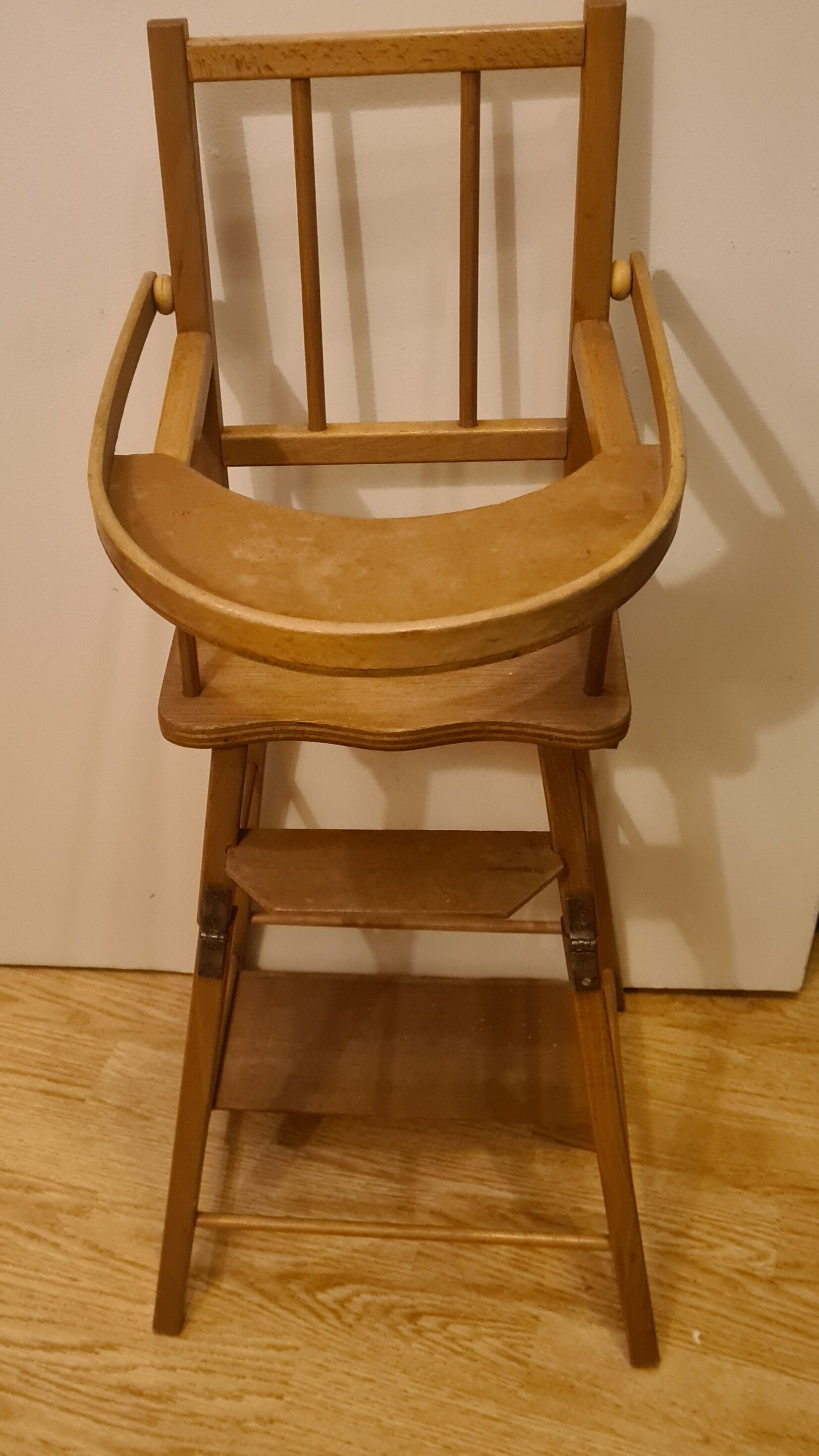 Antique high chair for doll