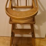 Antique high chair for doll