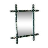 Antique mirror called Vintage patinated bamboo