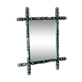 Antique mirror called Vintage patinated bamboo