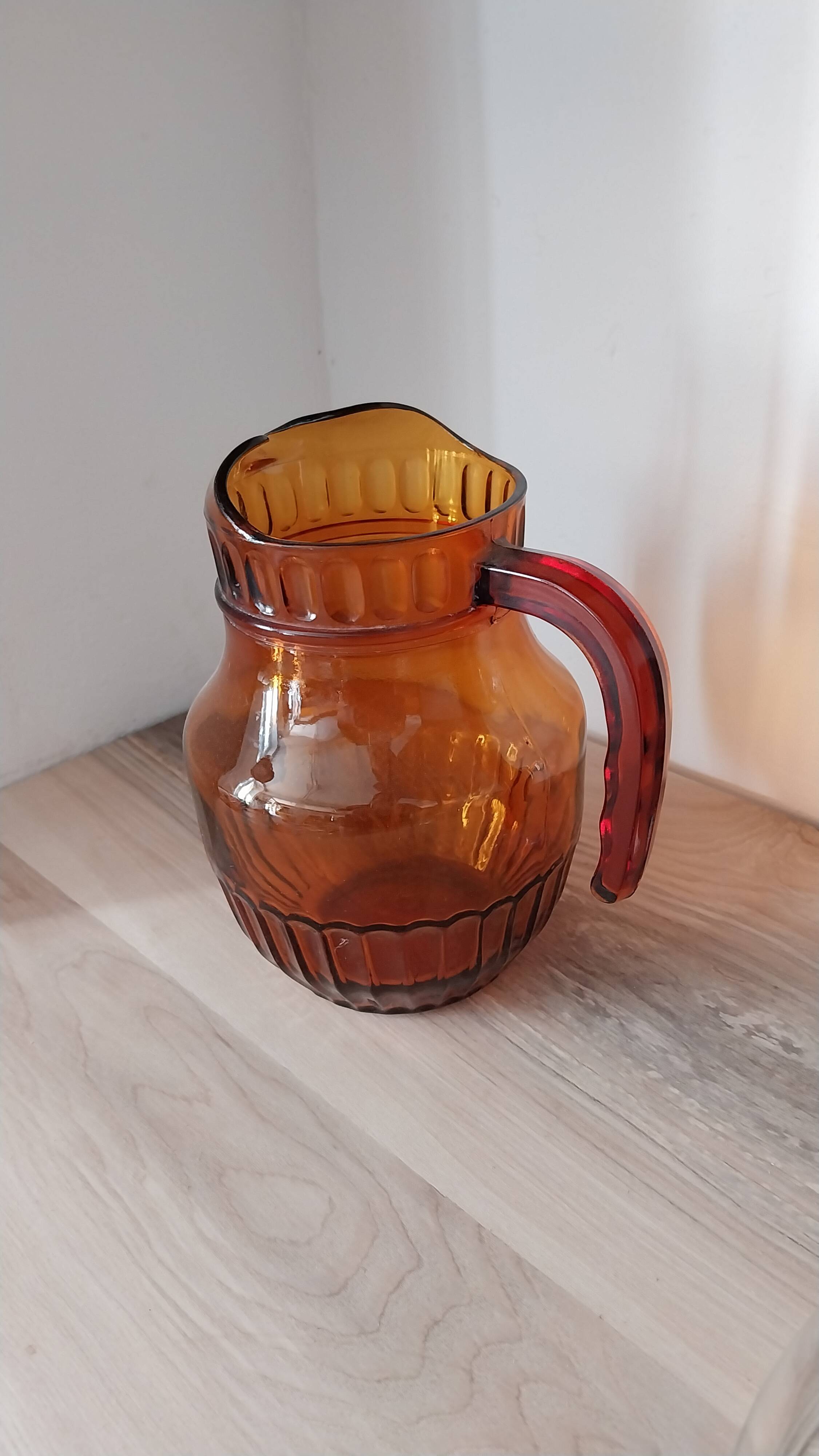 Amber Glass Jug
