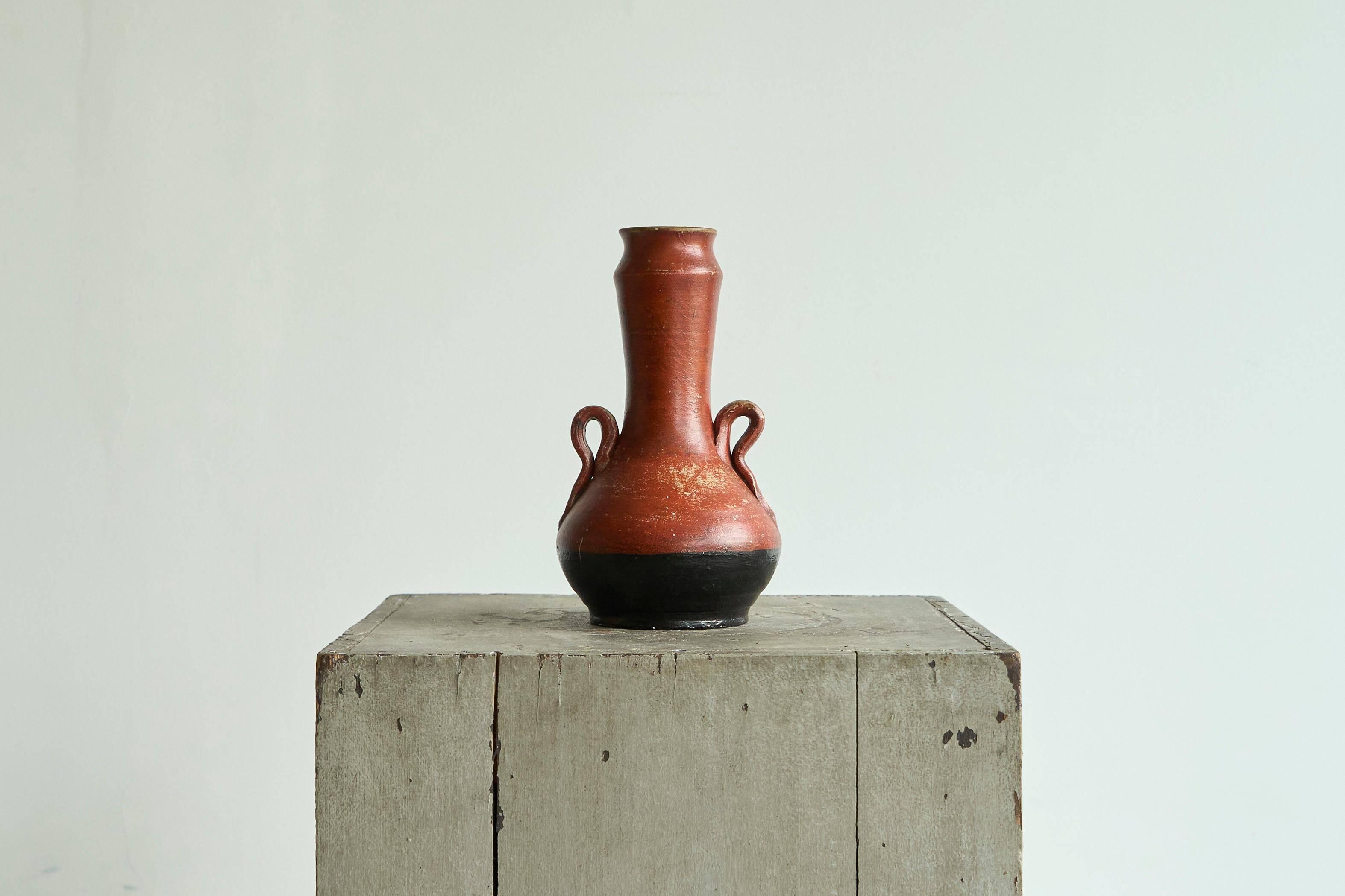 Sculptural ceramic vase from the early 20th century.