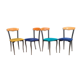 A set of four chairs, Alcantara, Italy, 1980s