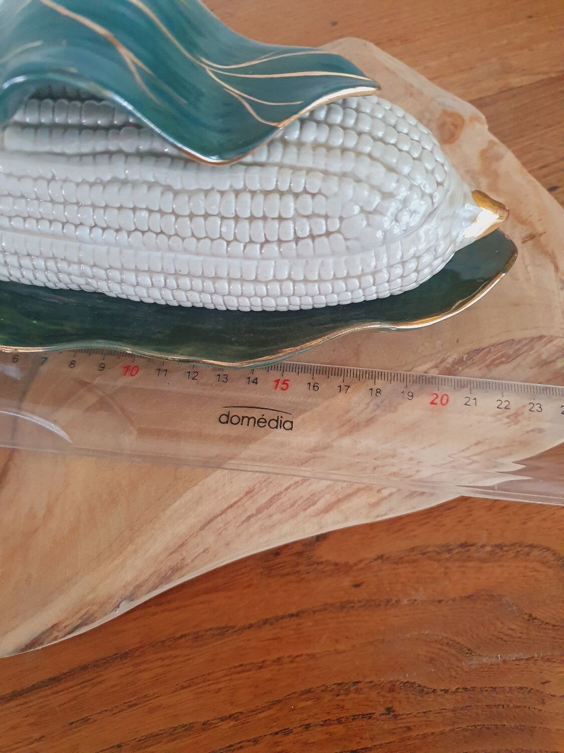Box on the cob of corn