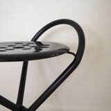 Tubecon - Tabouret pliable intelligent à trois places - Noir - Grèce - Années 1980