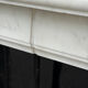 Louis XVI style fireplace in Carrara marble, circa 1880.