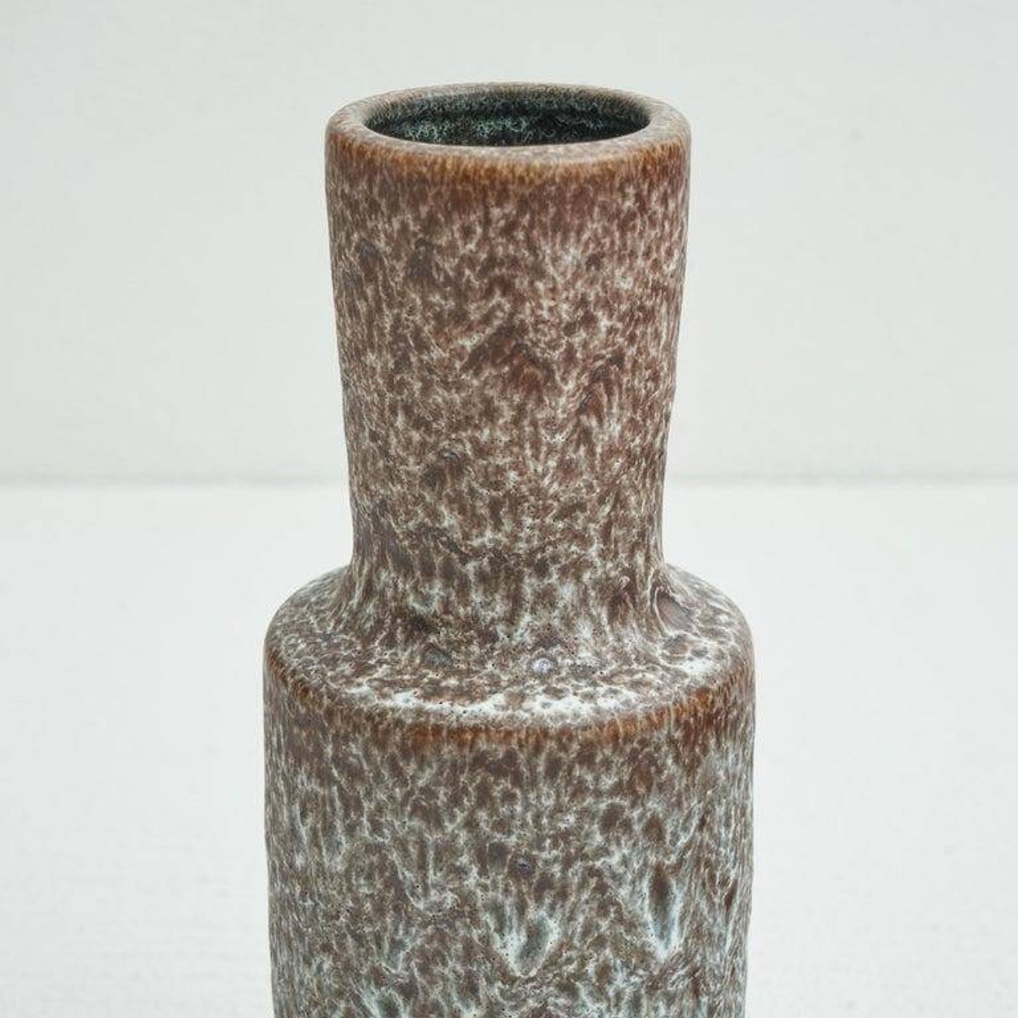 Glazed volcanic ceramic vase mid-century Steuler Keramik 1960