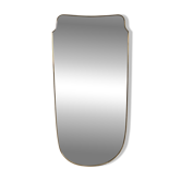 Miroir italien en laiton, 1950