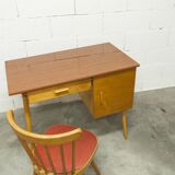 Baumann desk and chair set 1960 compass legs