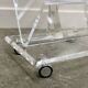Vintage Lucite magazine cart, 1980s