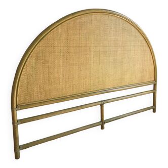 Rattan and bamboo headboard