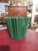 Vintage green plant pot