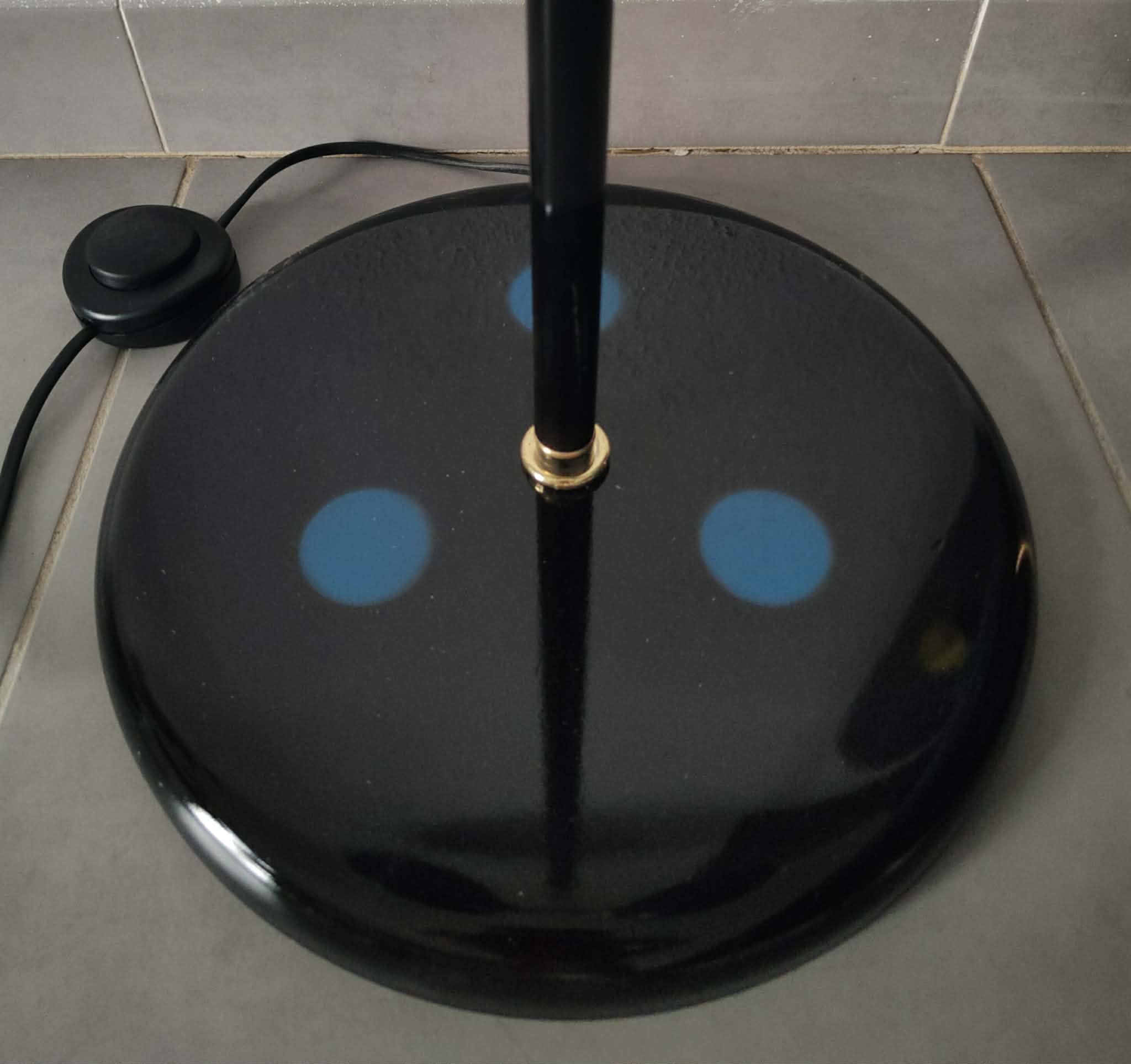 Lampadaire vintage 1980 double éclairage