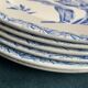 6 Ironstone Flat Plates K G Luneville Tulip Pattern