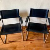 Beautiful set of (2) MG5 chairs by Matteo Grassi