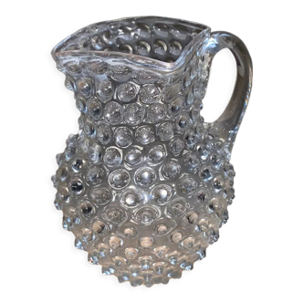 Carafe verre perlée