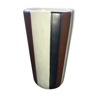 Vase Elchinger tronconnique ceramic, circa 1950