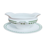 Saucière ancienne terre de fer BFK Boch La Louvière Laurier