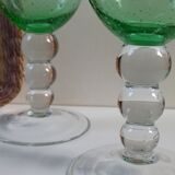 Bubbled foot glasses 16 cm