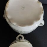 Sugar bowl decorated with cornflowers Limoges first half of the 20th century