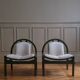 Paire de fauteuils Baumann