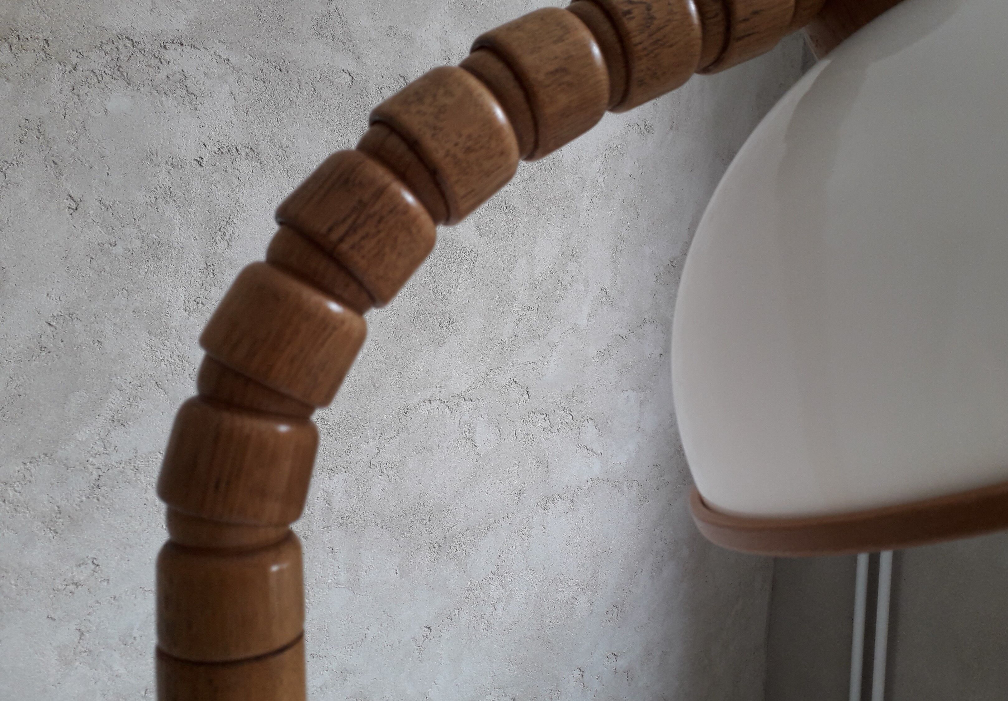 Wooden floor lamp, dutch design by steinhauer