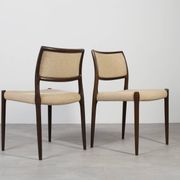 Set of 6 Model 80 Dining Chairs by Niels Otto Møller for JL Møllers Møbel