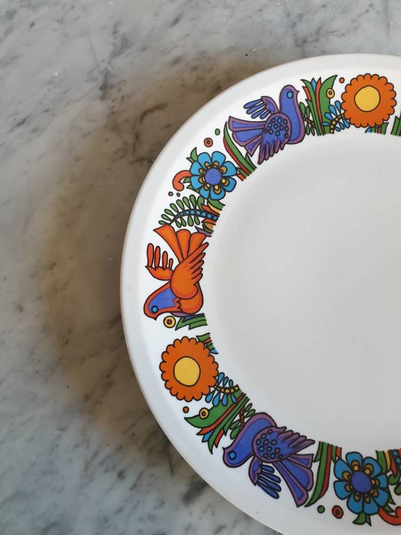 Old flat plate model "Acapulco" of Villeroy and Boch