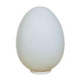 Domec egg lamp, white glass, 70s