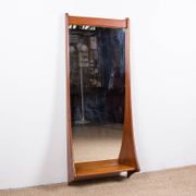 Large wall mirror in Danish teak by Pedersen and Hansen 1960.