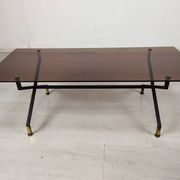 Table basse vintage verre