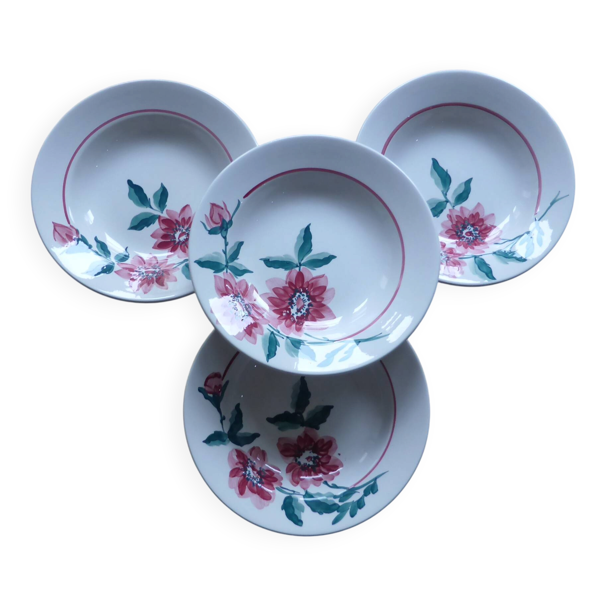 Set of 4 deep plates from Sarreguemines model Monceau 200214