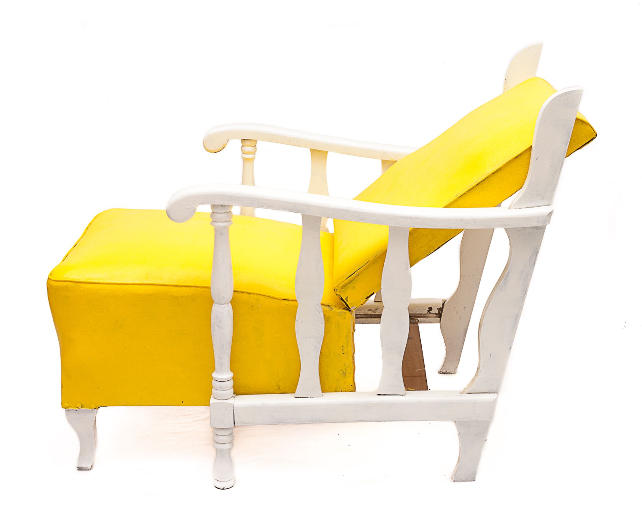 Fauteuil vintage en cuir, 1950