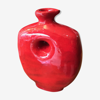 Vase rouge Frères Cloutier