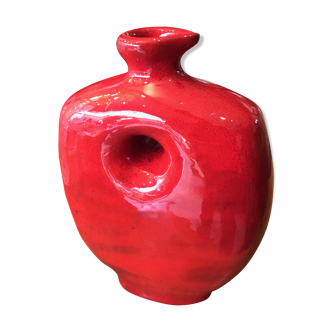 Brothers Cloutier red vase