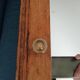 Antique solid oak bathroom cabinet from the early 20th century