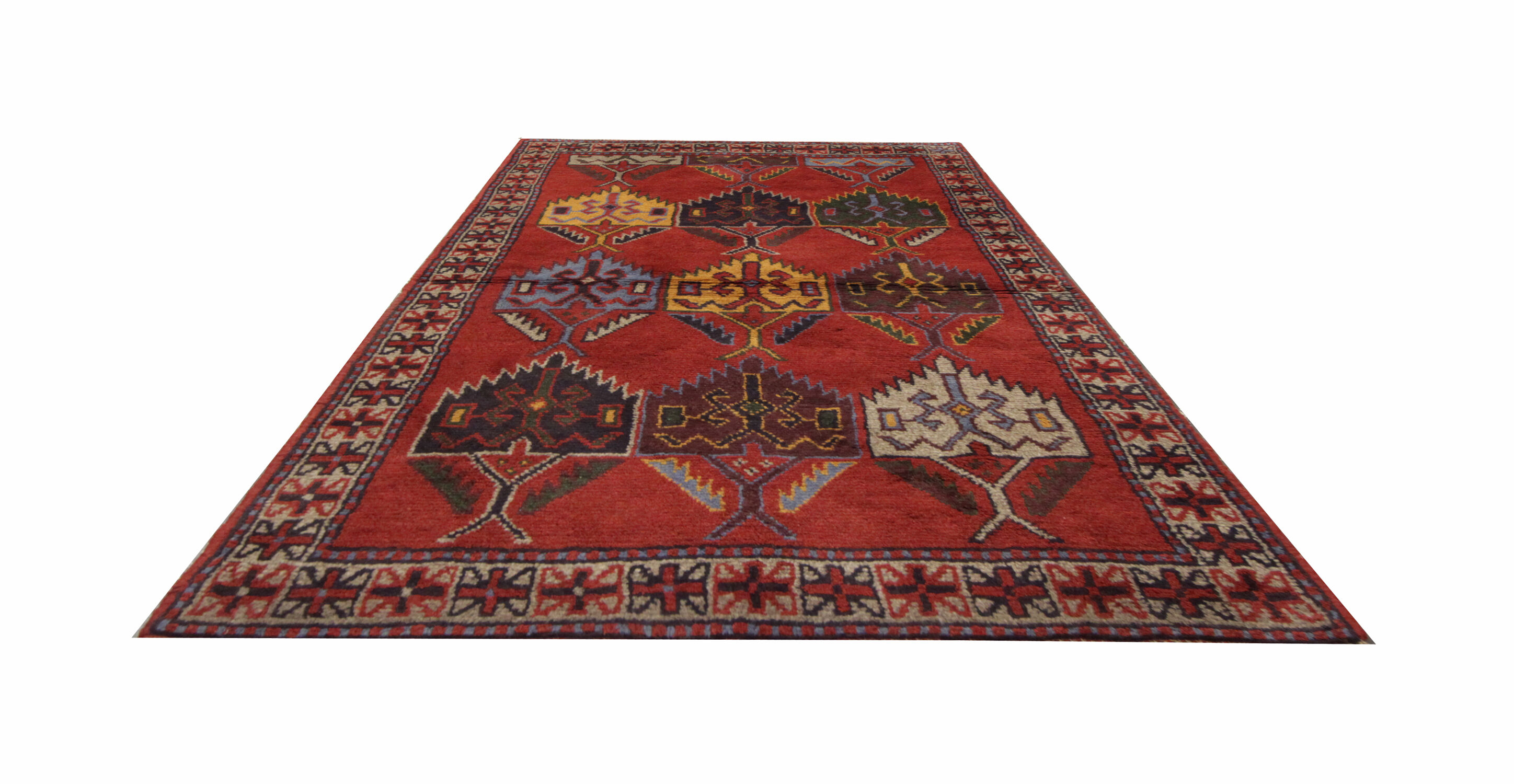 Traditional Vintage Persian Carpet Area Rug- 121x182cm