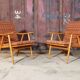 Paire de fauteuils Thonet modèle Boomerang