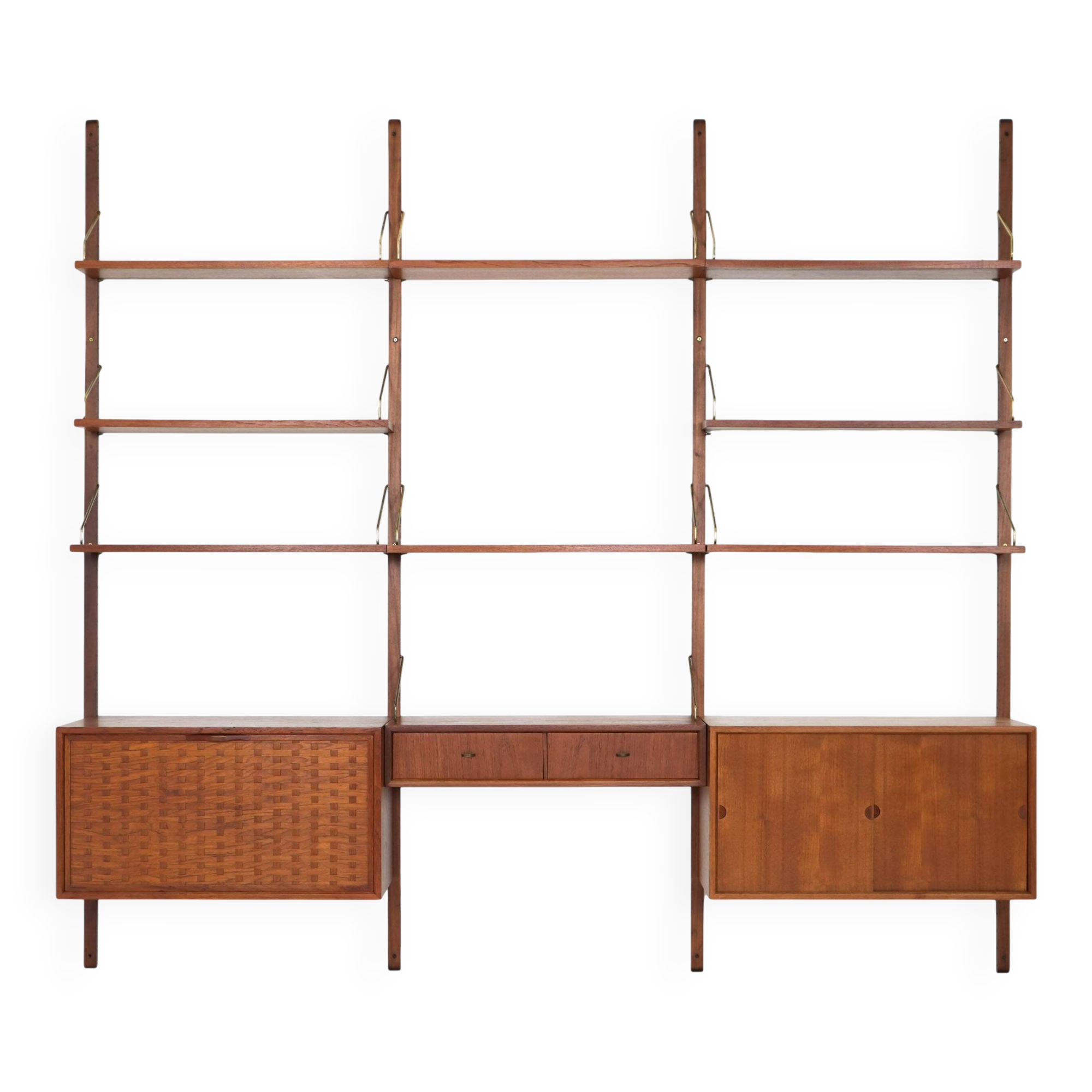 Teak shelving unit, Danish design, 1960s, designer: Poul Cadovius