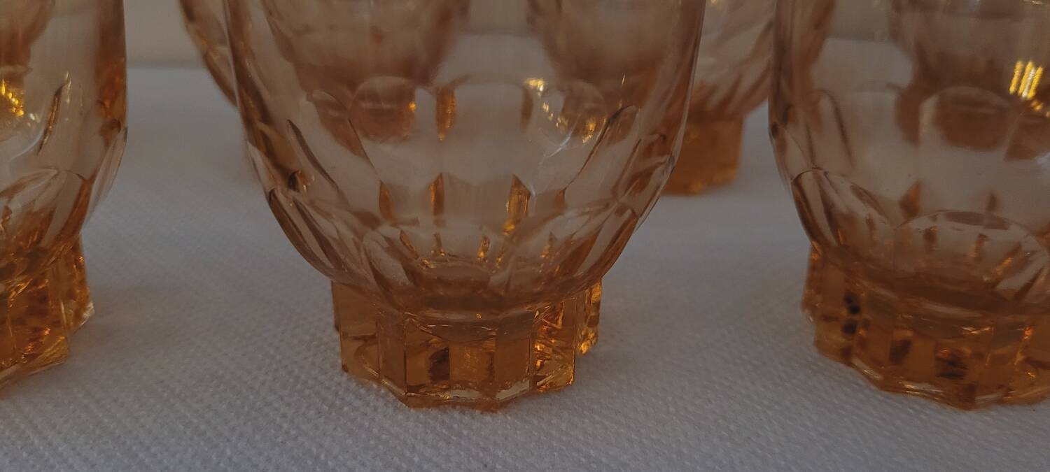 50's glasses art deco line