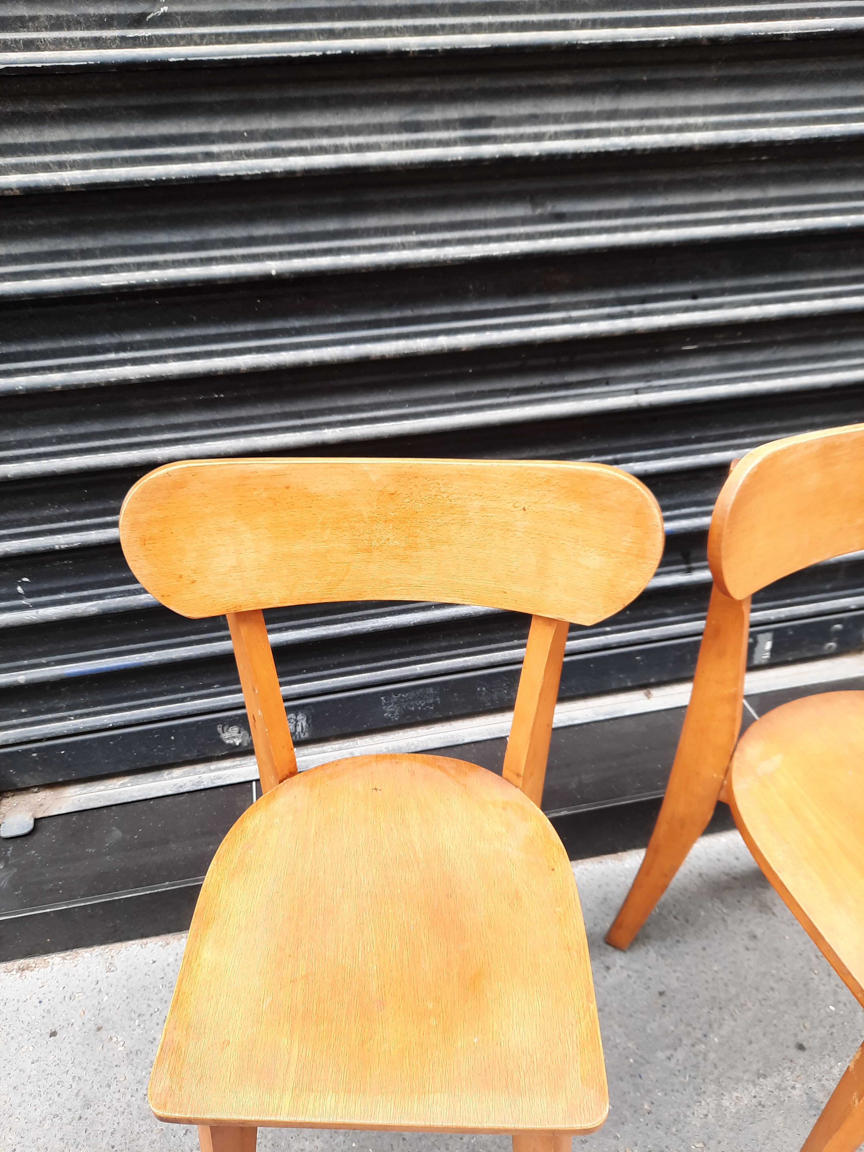 Paire de chaises bistrot vintage