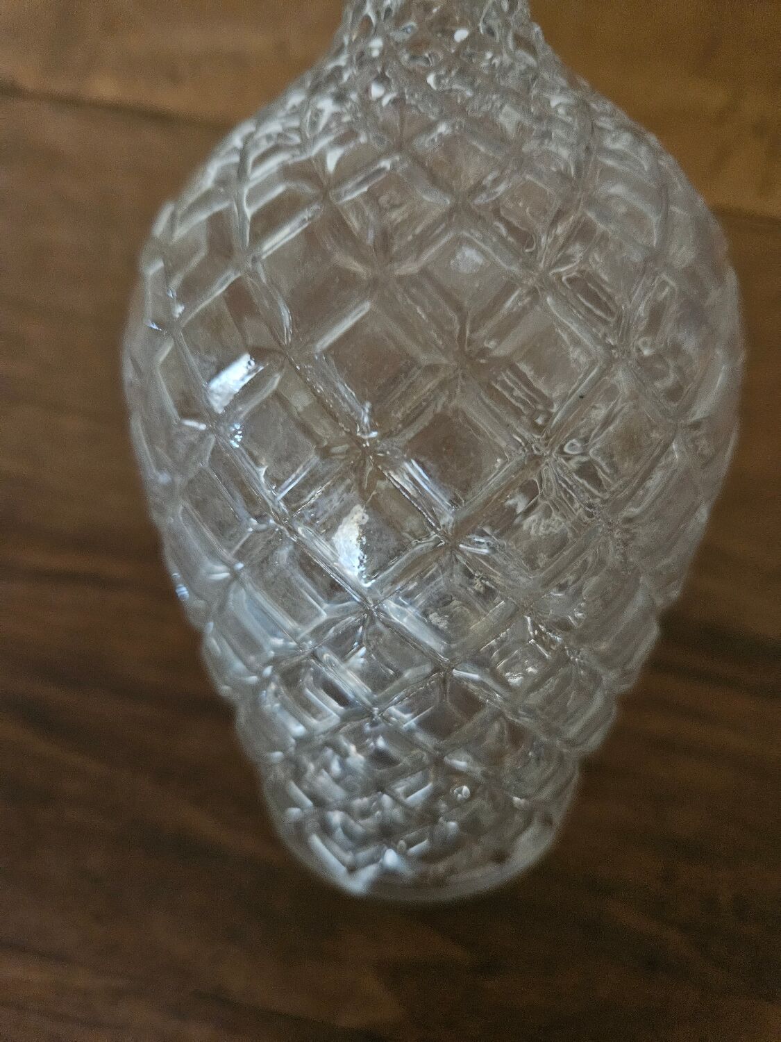 Carafe or soliflore in cut glass