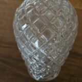 Carafe ou soliflore en verre taillé