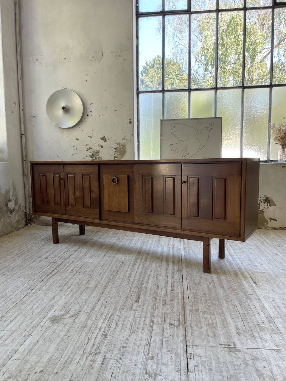 1950s modernist oak sideboard