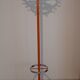 Coat rack vintage wrought iron orange and chrome