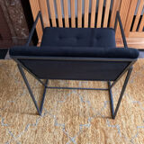 Cube velvet armchair