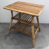 Audoux Minet bamboo rattan coffee table
