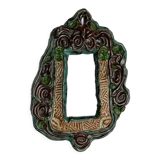 Anonymous ceramic mirror, 20x12 cm